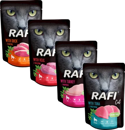 DOLINA NOTECI RAFI Cat Adult Kaczka bez zbóż 100g