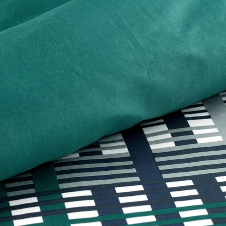 Komplet pościeli satynowej Nika 47, 160 x 200 cm, Ciemnoturkusowy