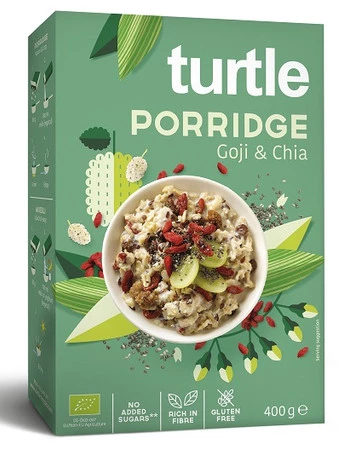 TURTLE OWSIANKA Z JAGODAMI GOJI I NASIONAMI CHIA 400 g 