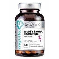 MyVita - Włosy, skóra, paznokcie Beauty Complex - Silver Pro Complex, 120 kaps.