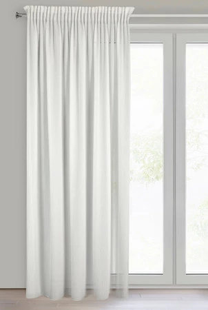 FIRANA GOTOWA MELINDA NA TAŚMIE 135 X 270 CM BIAŁY