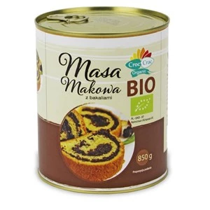 CROC-CRAC (BIOVERI) MASA MAKOWA Z BAKALIAMI BIO 850 g (PUSZKA)