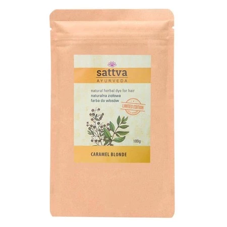 Sattva - Henna Naturalna ziołowa farba do włosów Karmelowy Blond100g