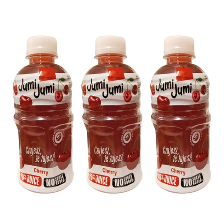 Zestaw: 3x Jumi Jumi 70% zawartość soku Cherry 320 ml