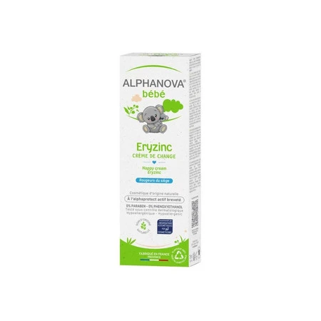 Alphanova Bebe, Eryzinc  - Krem leczniczy przeciw odparzeniom, 75ml