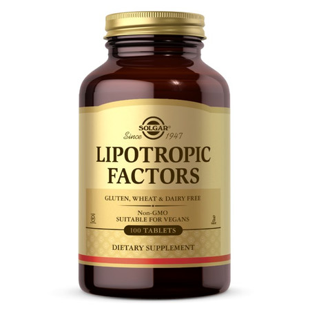 Solgar Lipotropic Factors Czynniki lipotropowe na wsparcie wątroby 100 tabl.
