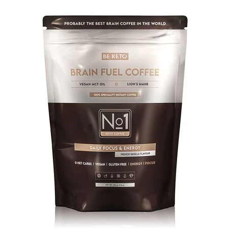 Instant Keto Coffee - Brain Fuel (Olej MCT & Lion’s Mane) - Francuska Wanilia 250g