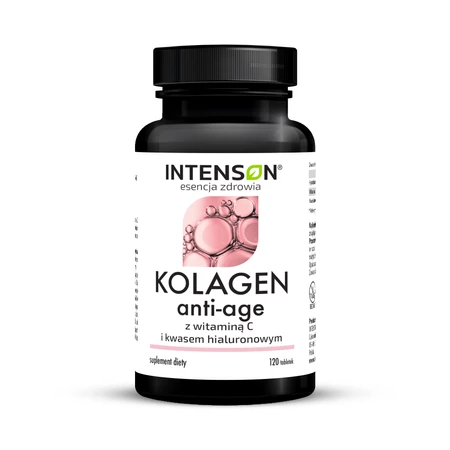 Intenson Kolagen + Hialuron + Witamina C Anti-Age 120 tabl.