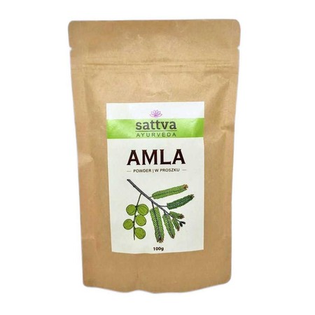 Zestaw 2x Sattva - Maseczka ziołowa do włosów Amla 100g