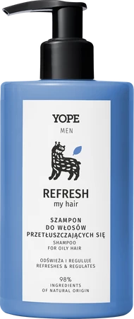 Yope Men - Refresh My Hair Szampon do włosów przetłuszcających się 300ml