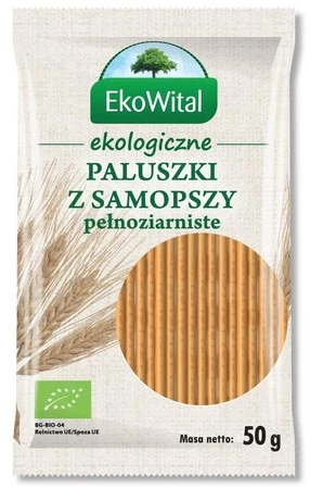 Paluszki z samopszy pełnoziarniste BIO 50 g