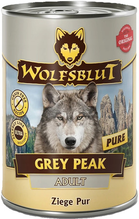 Wolfsblut Grey Peak Koza Batat 395g – bezzbożowa mokra karma dla dorosłych psów