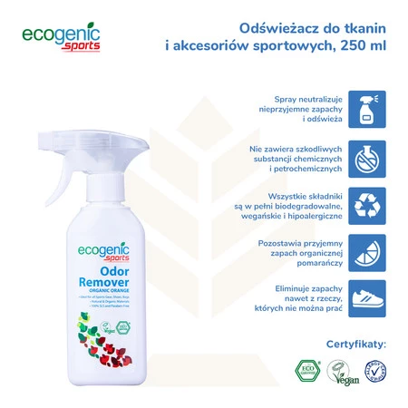 Ecogenic Spray do usuwania zapachów Sport 250 ml