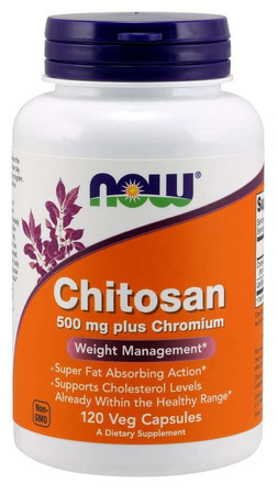 Nowfoods - Chitosan + chromium - 120 kaps.