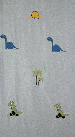 ZASŁONA GOTOWA DINO 140 X 250 CM SREBRNY