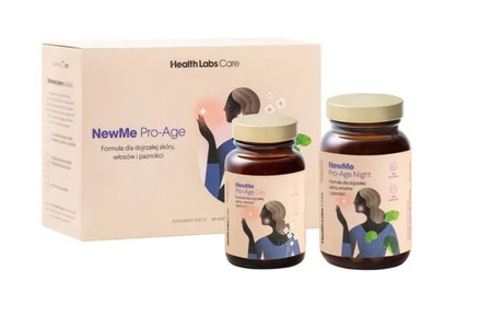 NewMe Pro-Age Day&Night formuła dla dojrzałej skóry włosów i paznokci suplement diety 90 kapsułek