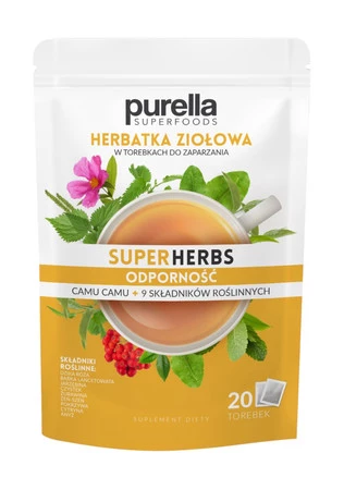 Purella Superfoods Superherbs Mieszanka ziół do zaparzania Odporność 35g