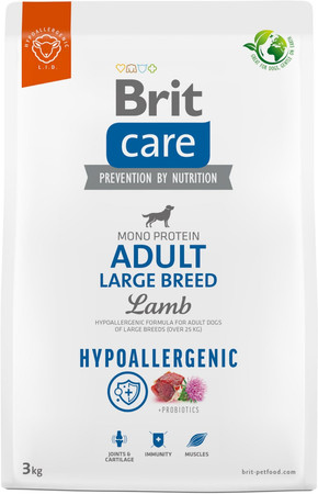 Brit Care Dog Hypoallergenic Adult Large Breed Lamb 3kg