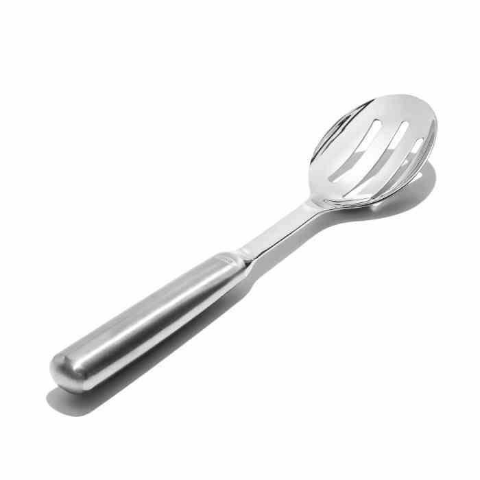 OXO-Łyżka cedzakowa do serwowania stalowa, STEEL - Nabea.pl