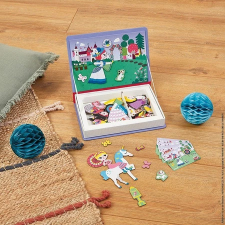 Janod Magnetyczna układanka Księżniczki Magnetibook