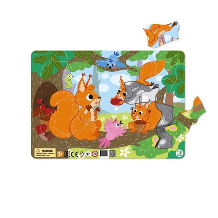 Puzzle 21 ramkowe Wiewiórki DOPR300224 -