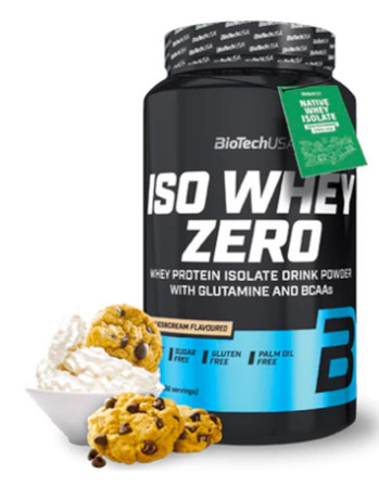 BioTech USA Iso Whey odżywka białkowa WPI 908g smak ciasteczko
