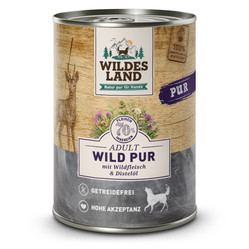 WILDES LAND DOG Wild Pur - dziczyzna karma monobiałkowa dla psa (400g)