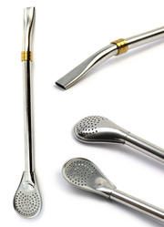Bombilla Liza Z PIERŚCIENIEM Titanium dł 19 cm