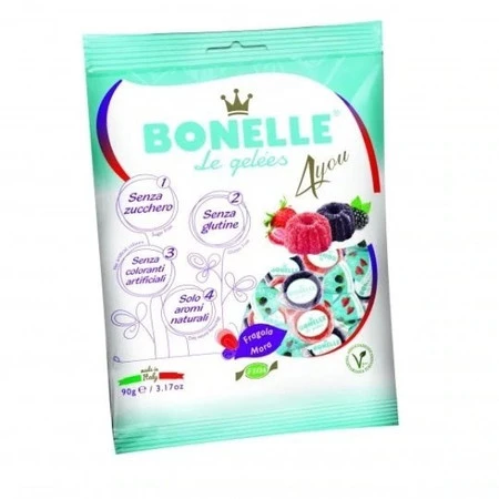 Żelki o smaku jeżyny i truskawki 90 g