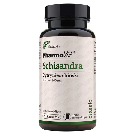 Schisandra Cytryniec chiński 300 mg 90 kaps.