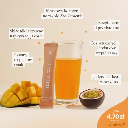 Natu.Care Premium Kolagen smak mango-marakuja 5000 mg - 30 saszetek