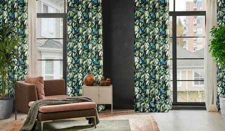 ZASŁONA GOTOWA LONI 140 X 250 CM CZARNY