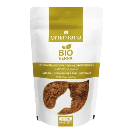 Orientana - Naturalna odżywka do włosów długich. Bio Henna Bezbarwna Cassia - 100 g