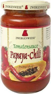 Zwergenwiese − Sos pomidorowy papaya-chilli pikantny bezglutenowy BIO − 350 g