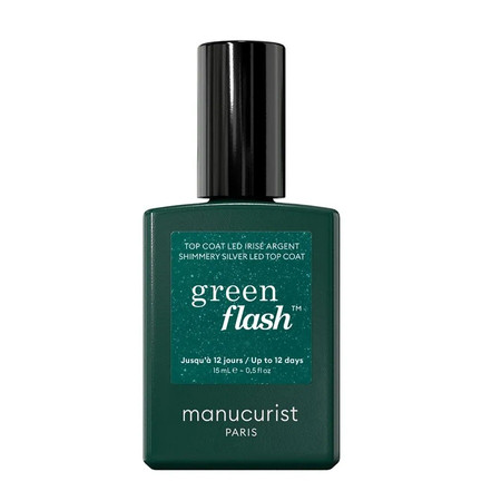 Green Flash lakier nawierzchniowy Shimmery Silver 15ml