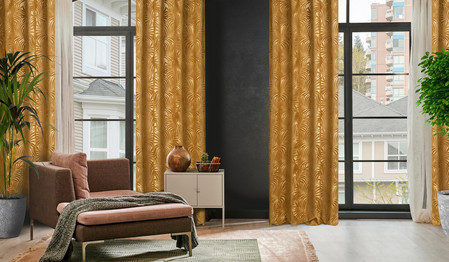 ZASŁONA GOTOWA LIVIA 140 X 250 CM ZŁOCISTY