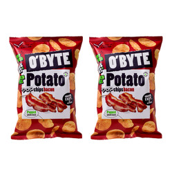 Zestaw: 2x O'BYTE Chipsy ziemniaczane o smaku bekonu 90 g