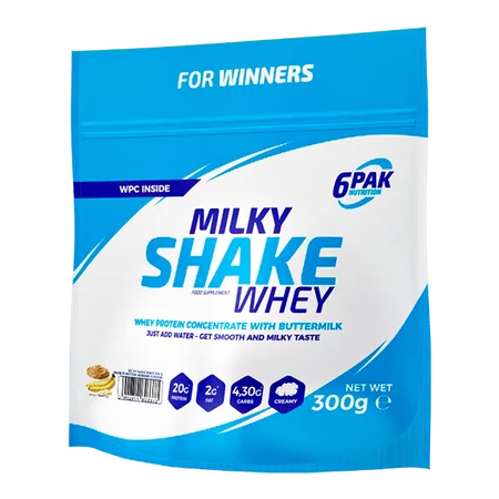 6PAK MILKY SHAKE WHEY   300g P.BUTTER-BANANA