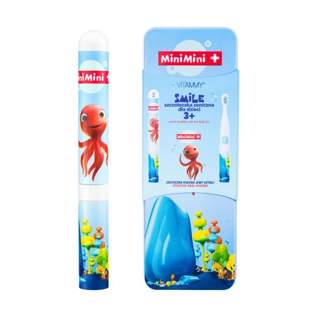 Vitammy Smile MiniMini+ Ośmiorniczka Lola Szczoteczka soniczna do zębów dla dzieci 3+
