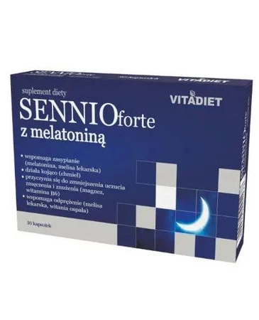 Vitadiet Sennio Forte Z Melatoniną 30 Kaps.