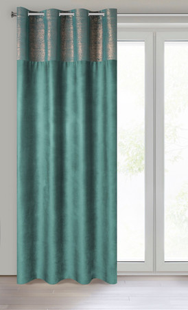 ZASŁONA GOTOWA PERI 140 X 250 CM CIEMNOTURKUSOWY