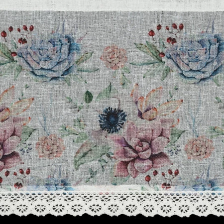 FIRANA GOTOWA DORA 150 X 60 CM BIAŁY