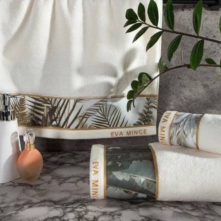 Komplet Ręczników Eva17 46 x 36 x 7 cm, Biały