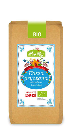 KASZA GRYCZANA NIEPALONA BEZGLUTENOWA BIO 500 g - BIO RAJ