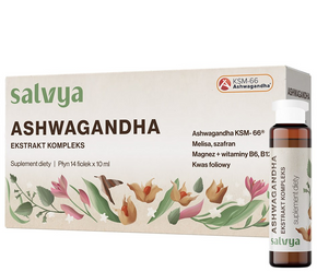 GINSENG POLAND Ashwagandha ekstrakt kompleks 10ml x 14 ampułek