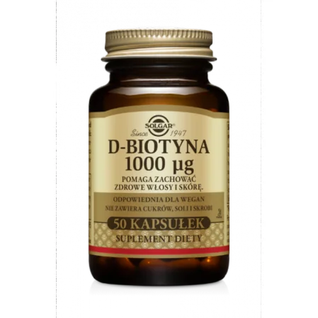 Solgar D-Biotyna 1000 mcg 50 kaps.