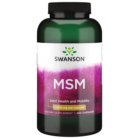 SWANSON MSM Methylsulfonylmethane 1000 mg na wsparcie stawów 240 kaps.