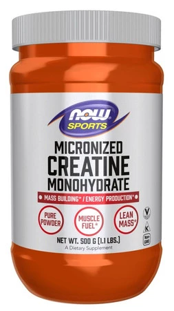 NOW Foods Micronized Creatine Monohydrate kreatyna monohydrat 500 g.
