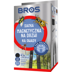 BROS - siatka na drzwi magnetyczna 100x220 - czarna