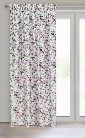 ZASŁONA GOTOWA ARLETA NA TAŚMIE 140 X 270 CM BIAŁY